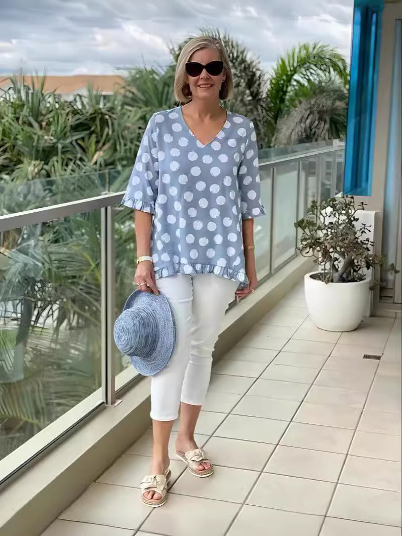 Megan | Chic V-Neck Top