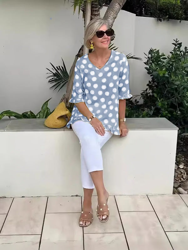 Megan | Chic V-Neck Top