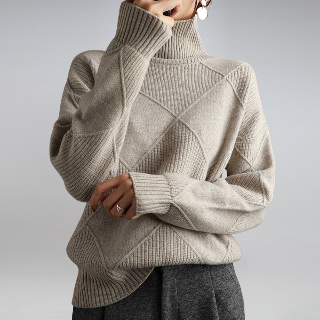 Clara | Elegant Roll Neck Jumper