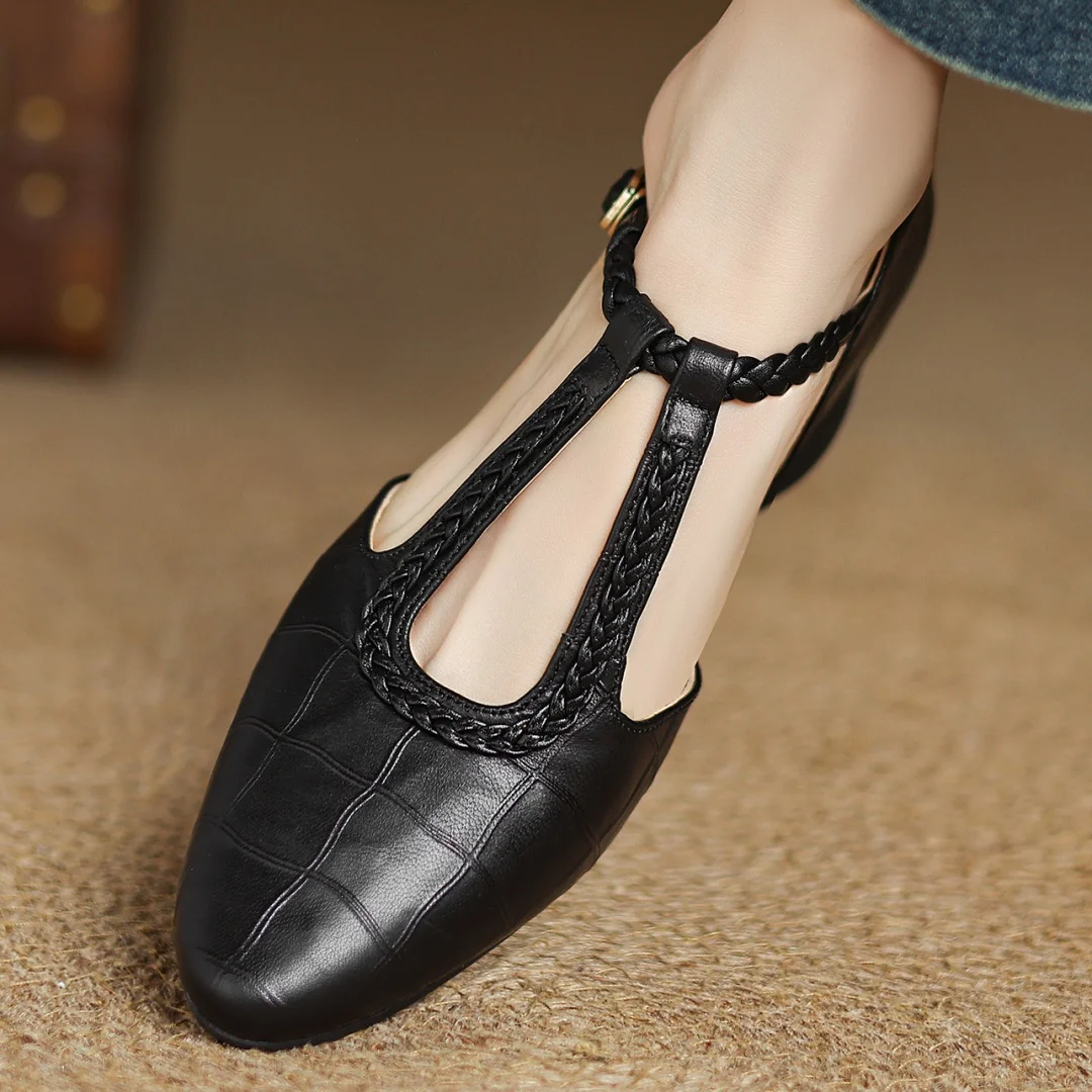 Clara | Elegant Leather Mary Janes