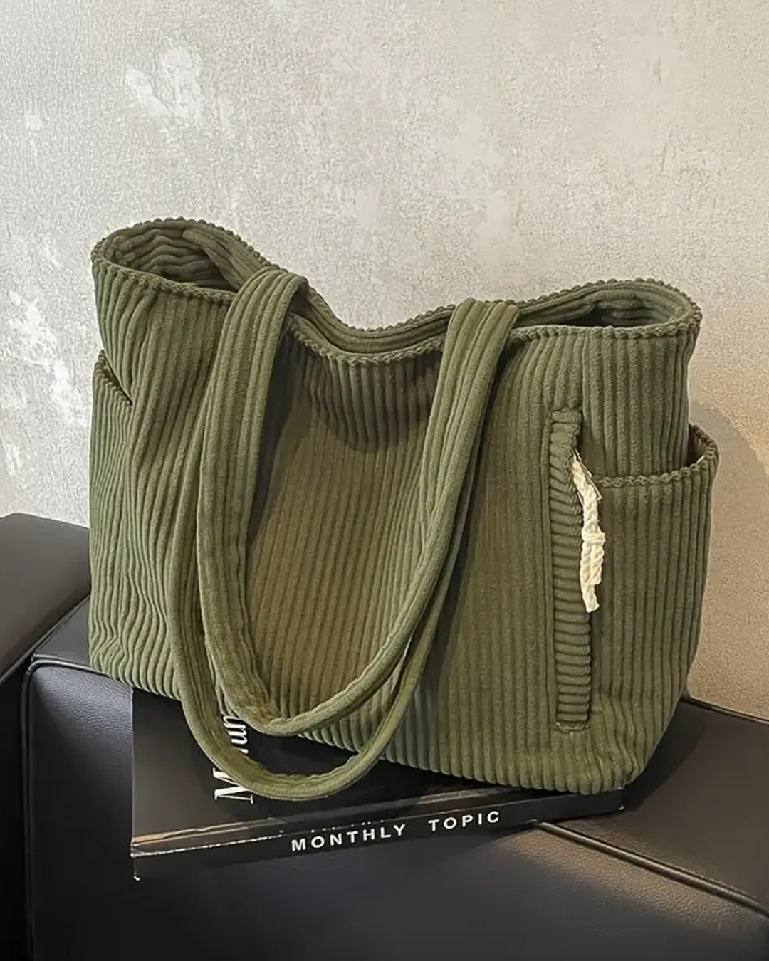 Chloe | Stylish Ribbed Tote