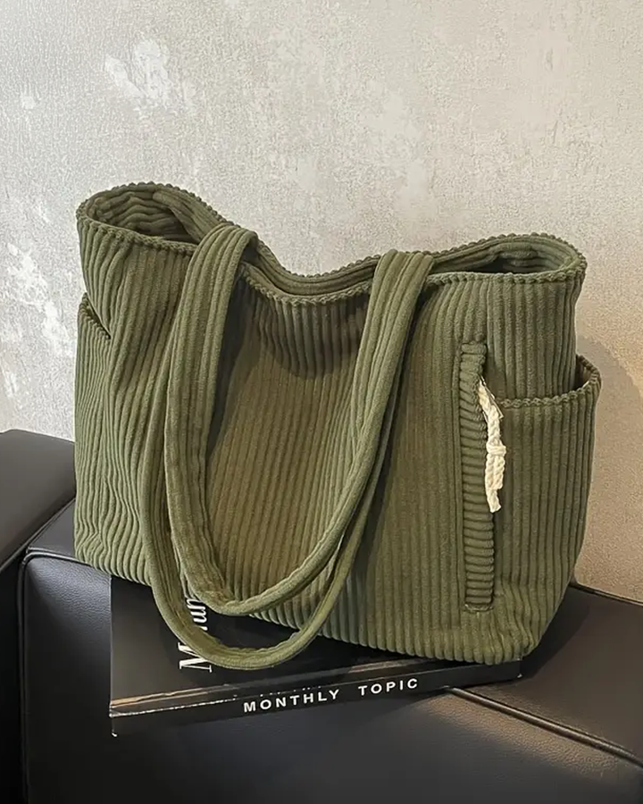 Chloe | Stylish Ribbed Tote