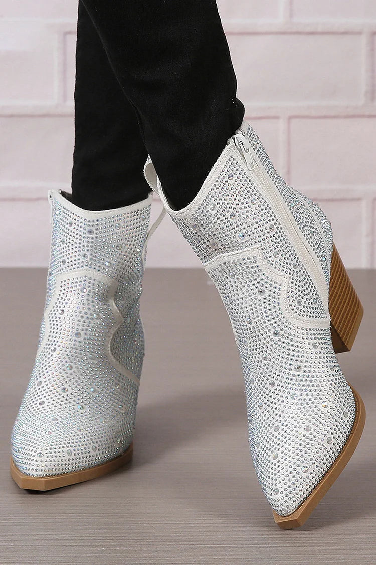Sophie | Stylish Patchwork Ankle Boots