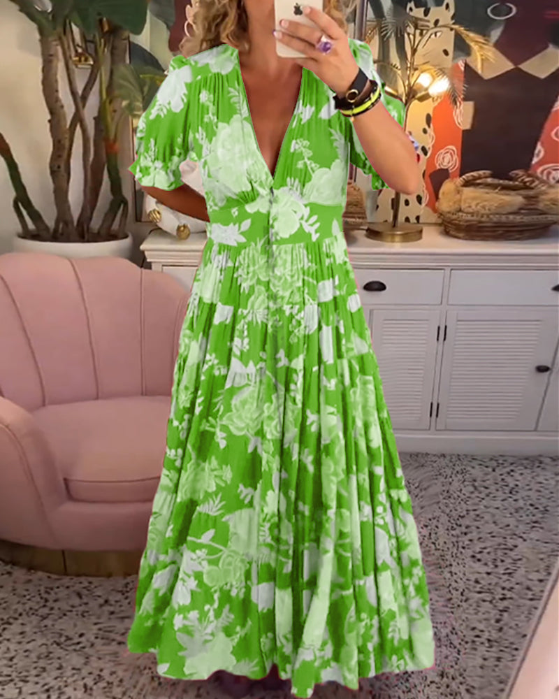 Sophie | Floral V-Neck Dress
