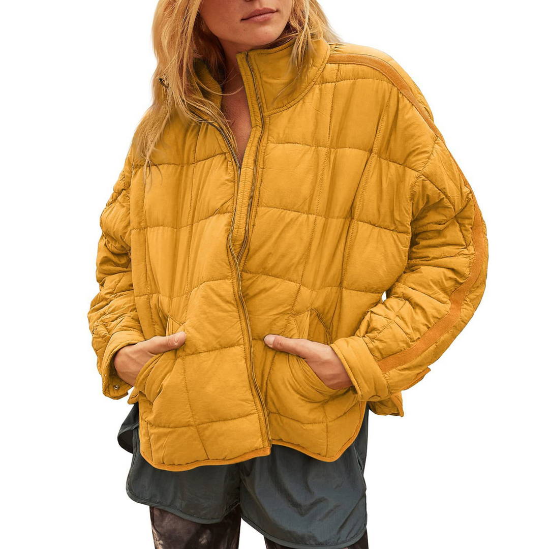 April | Lightweight zip puffer