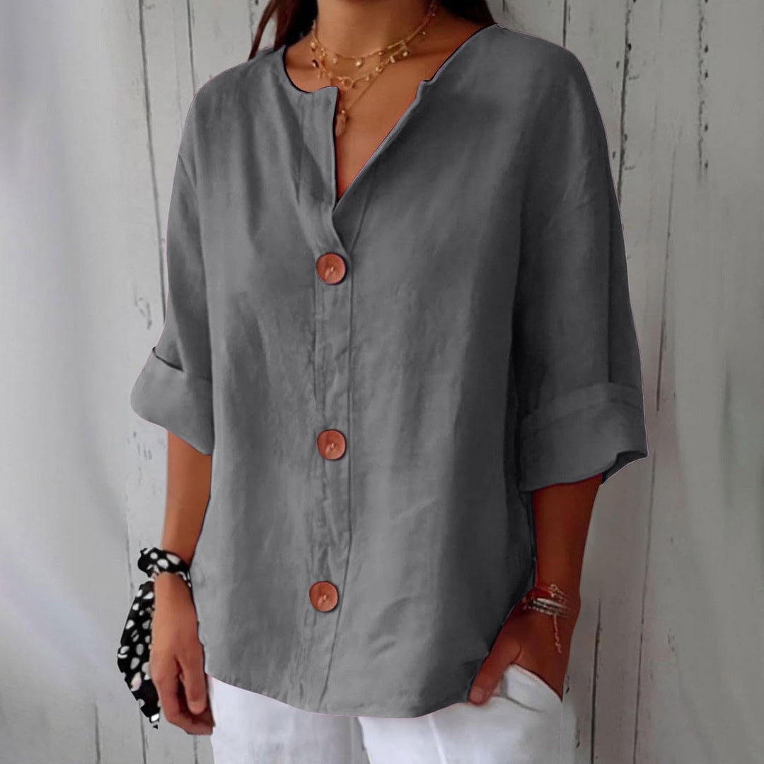 Megan | Lightweight Linen Top