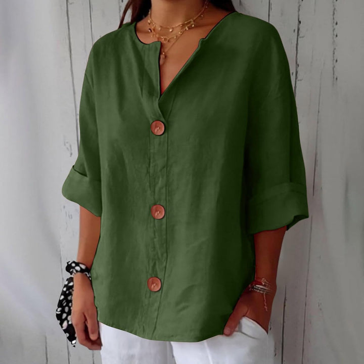 Megan | Lightweight Linen Top