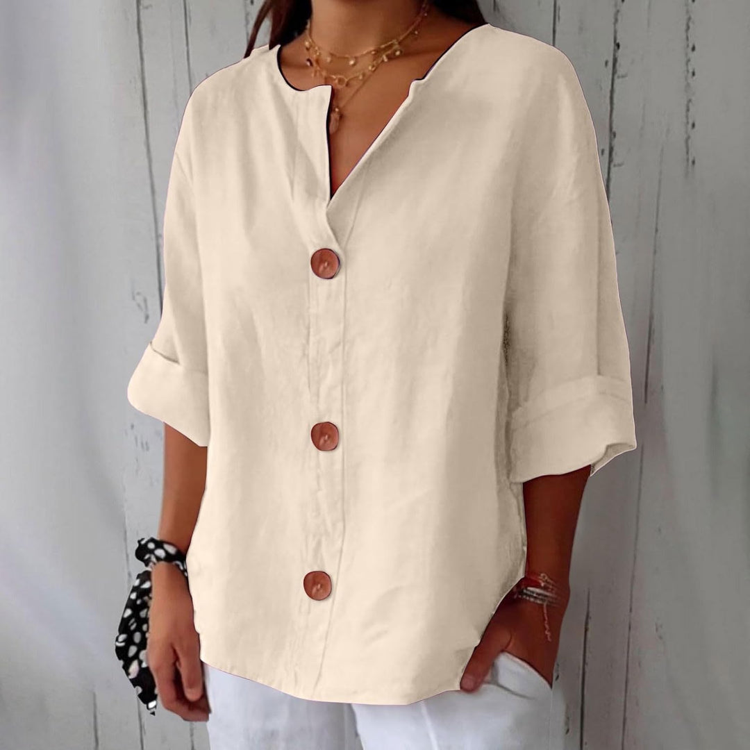 Megan | Lightweight Linen Top