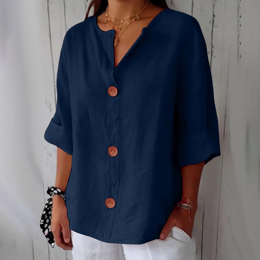 Megan | Lightweight Linen Top
