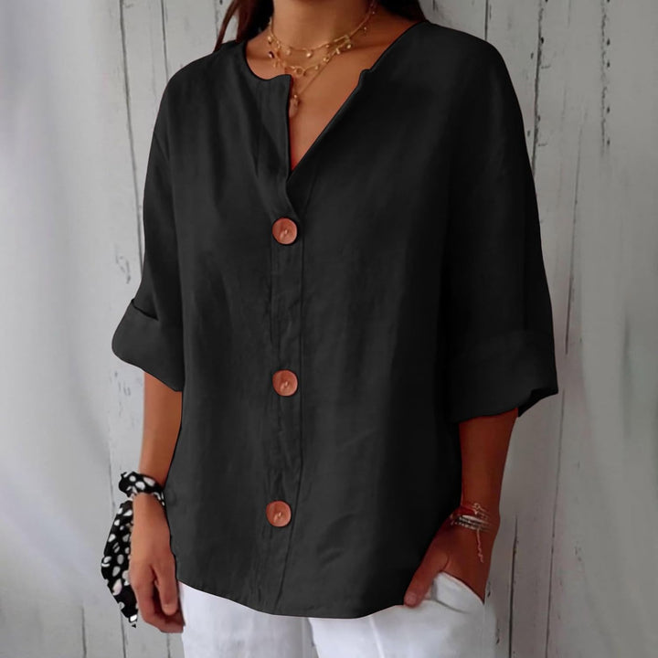 Megan | Lightweight Linen Top