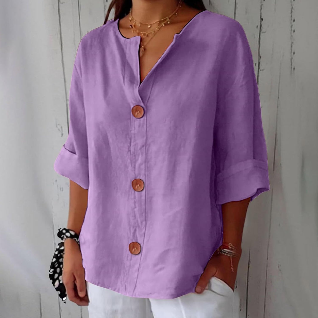 Megan | Lightweight Linen Top