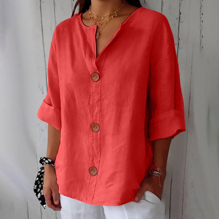 Megan | Lightweight Linen Top
