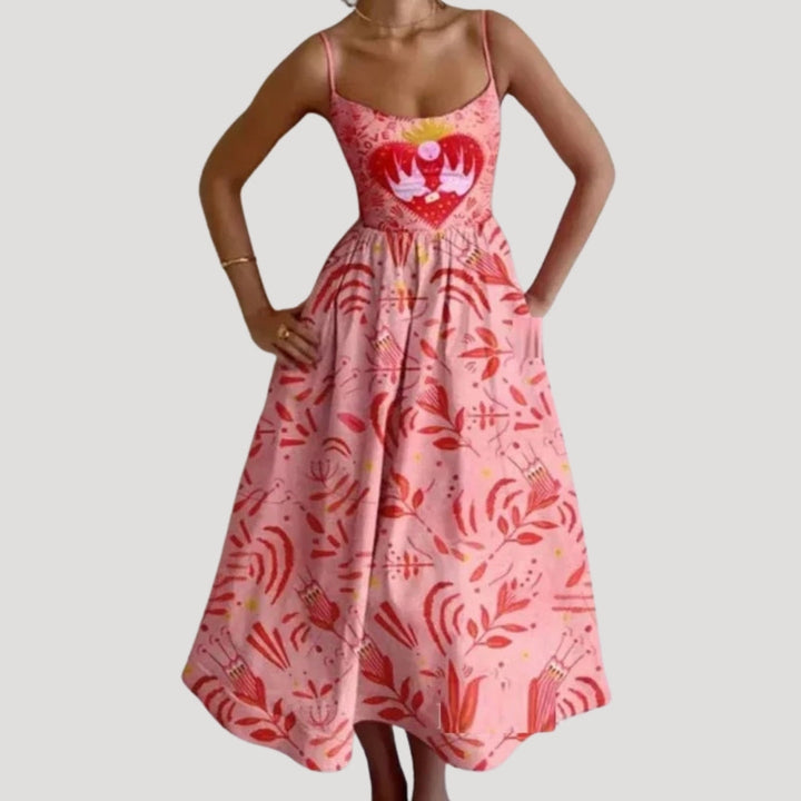Megan | Vibrant Midi Sundress