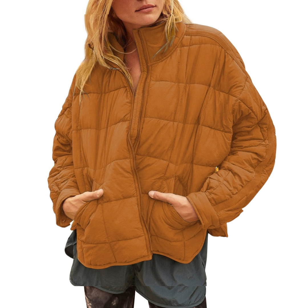 April | Lightweight zip puffer