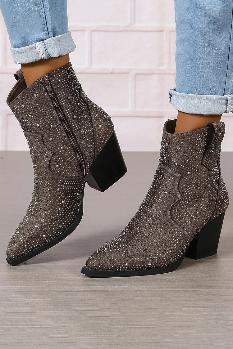 Sophie | Stylish Patchwork Ankle Boots