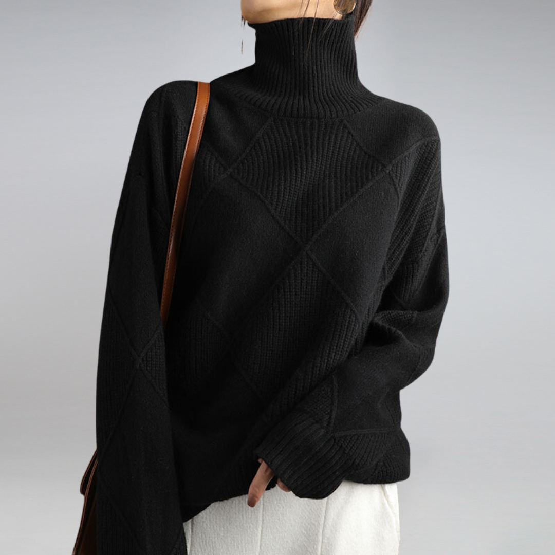 Clara | Elegant Roll Neck Jumper