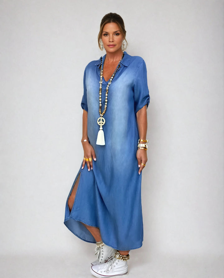 Chloe | Soft Denim Dress