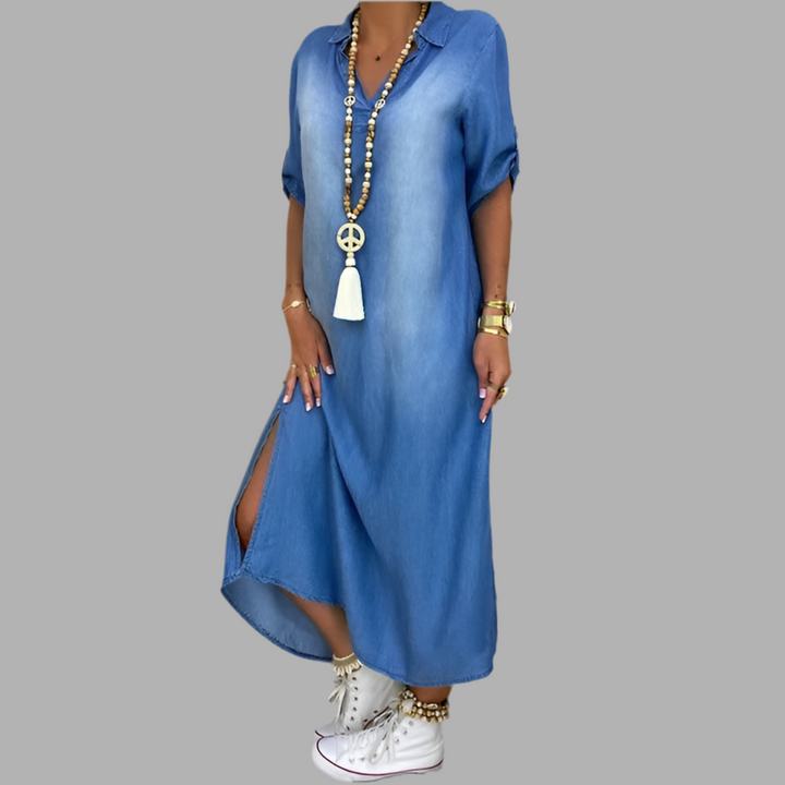 Chloe | Soft Denim Dress