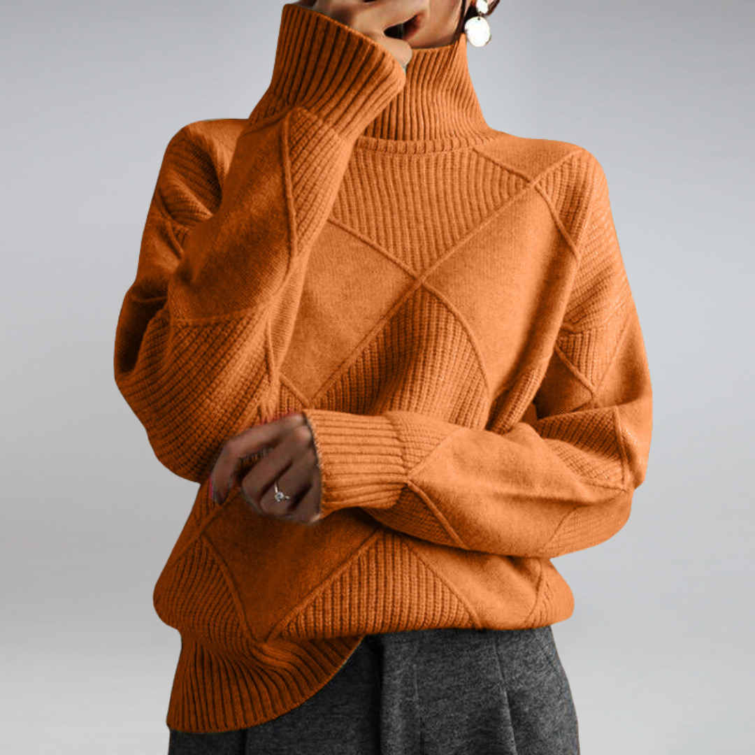 Clara | Elegant Roll Neck Jumper