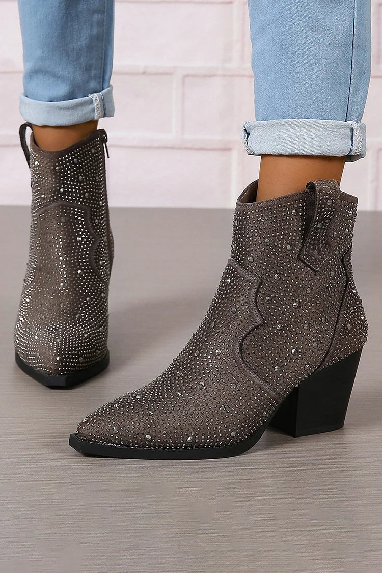 Sophie | Stylish Patchwork Ankle Boots