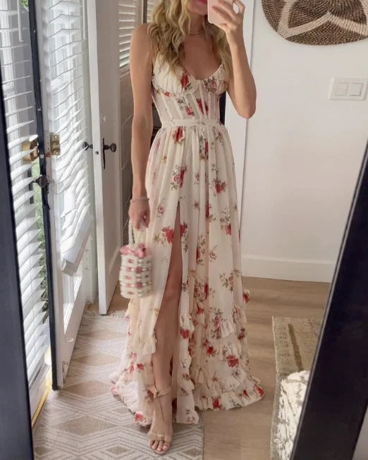 Clara | Floral Midi Dress