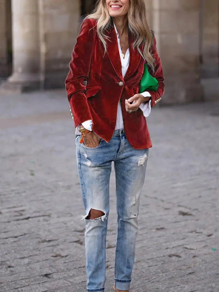 Clara | Luxurious Velvet Blazer