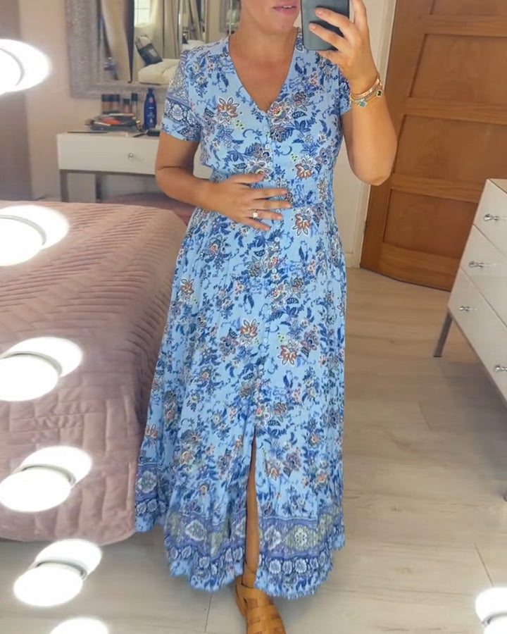 Sophie | V-Neck Floral Dress