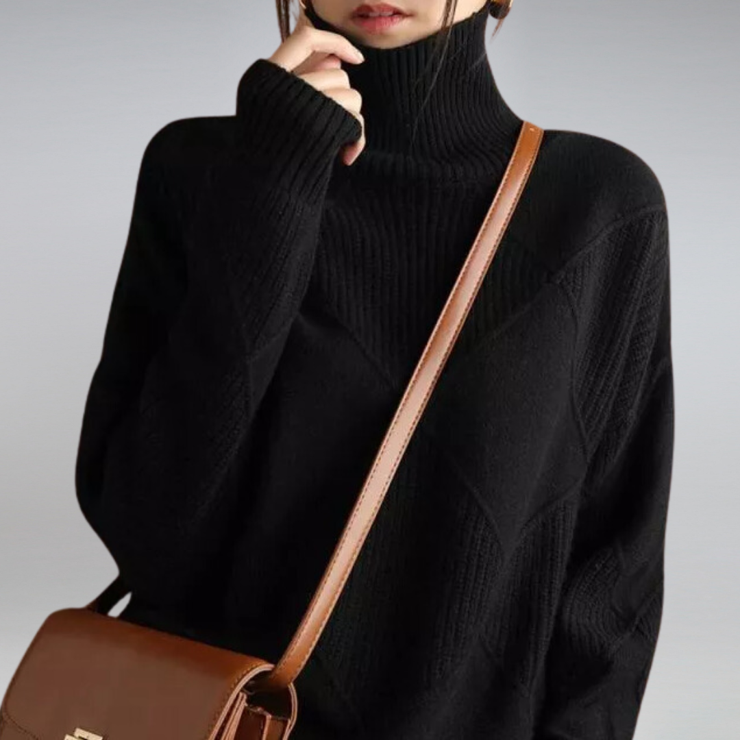 Clara | Elegant Roll Neck Jumper