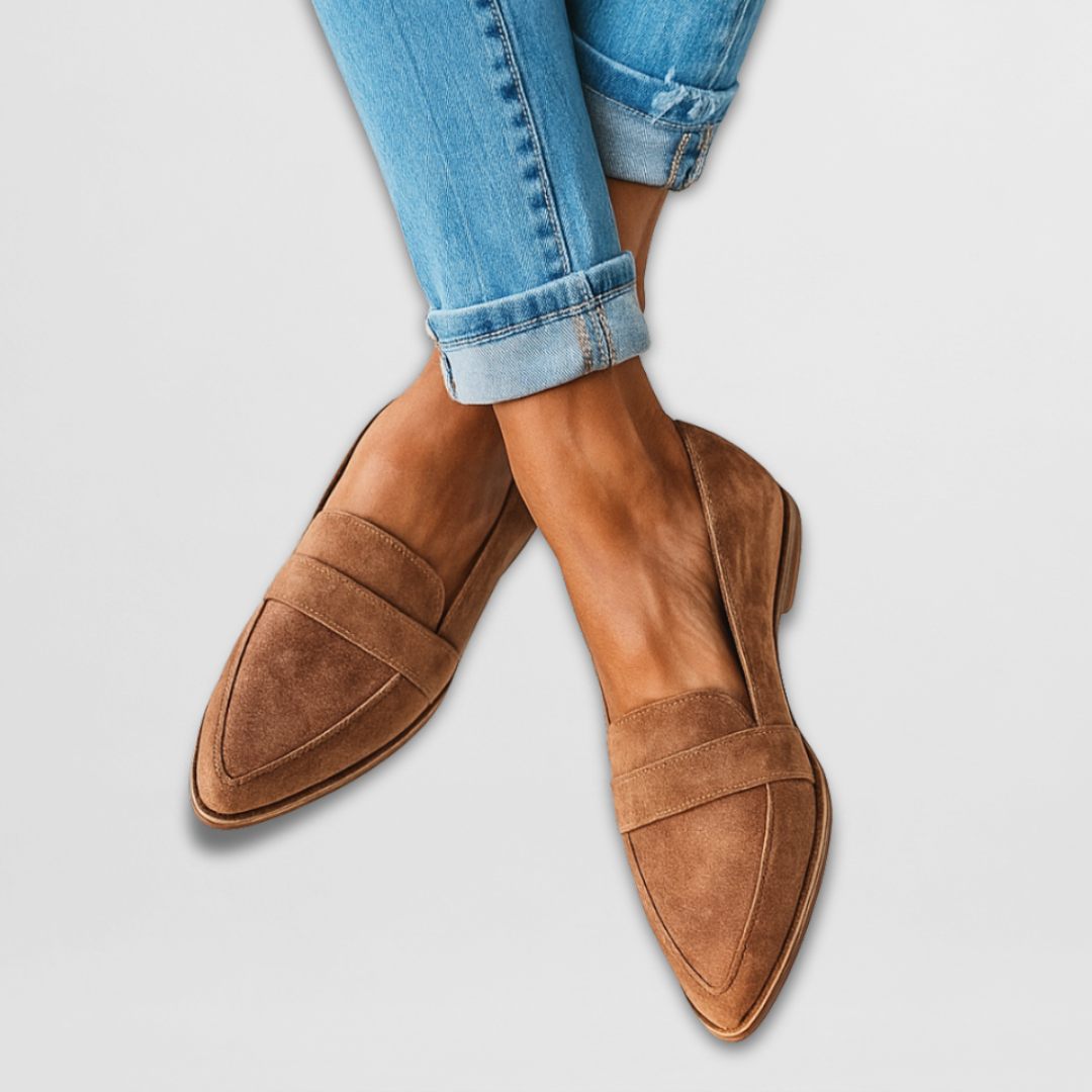 Chloe | Stylish Suede Flats