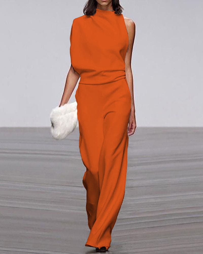 Clara | Elegant One-Shoulder Jumpsuit