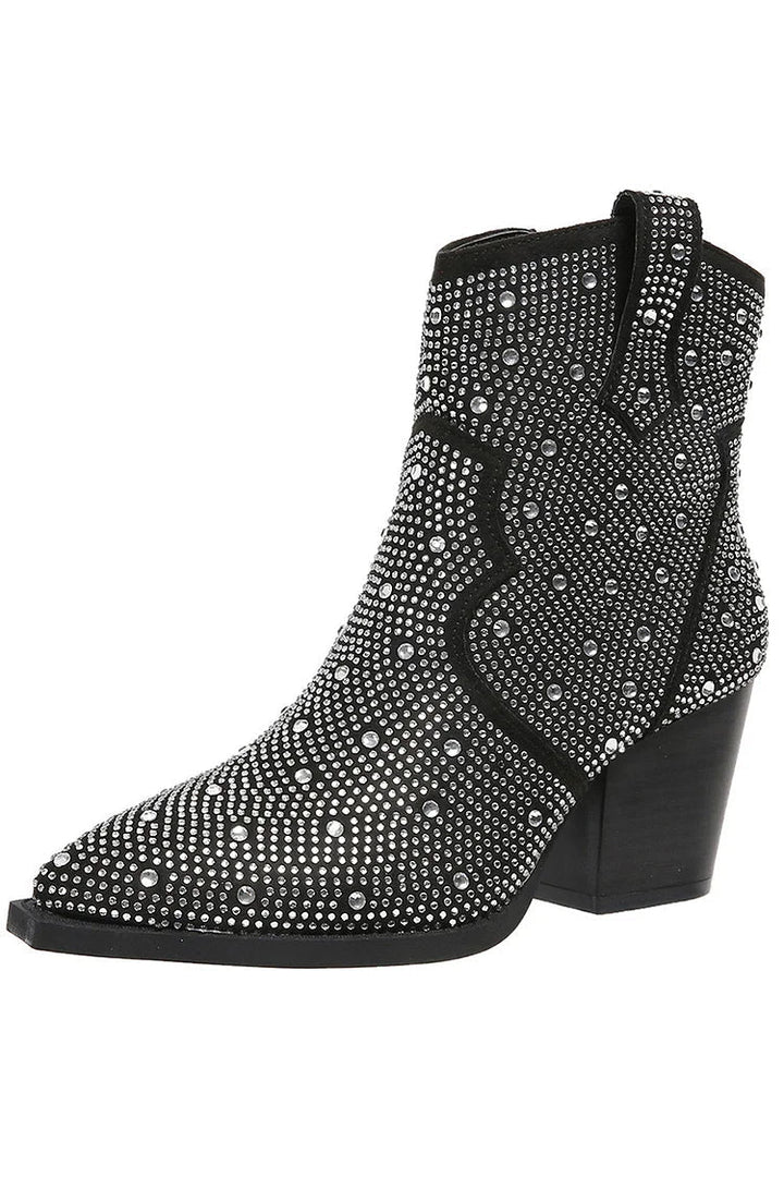 Sophie | Stylish Patchwork Ankle Boots