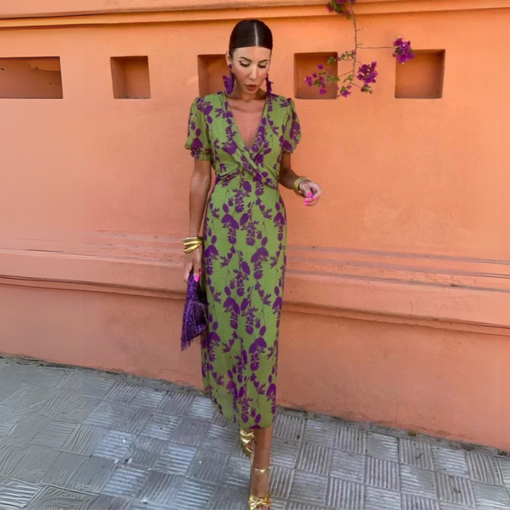 Megan | Elegant Floral Midi