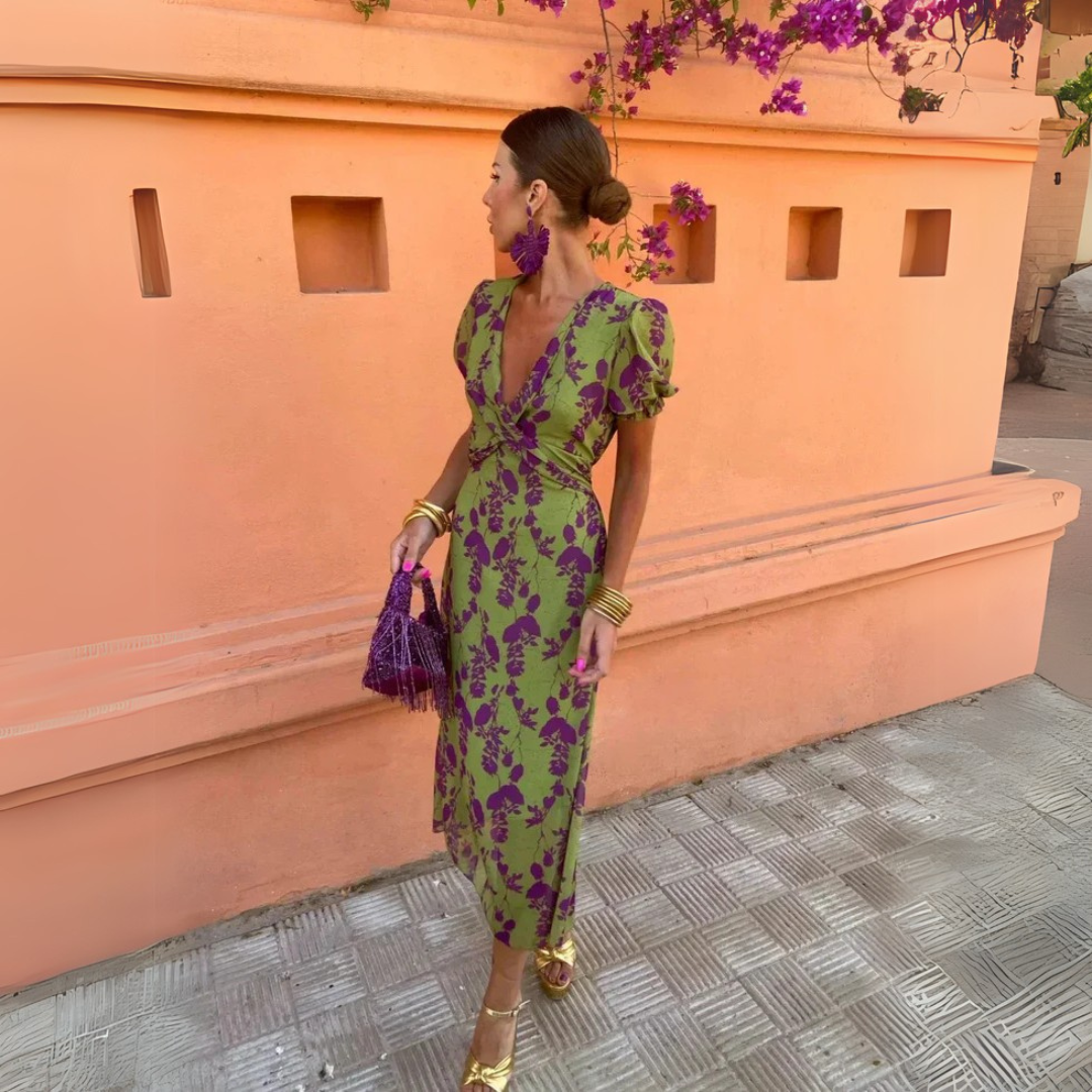 Megan | Elegant Floral Midi