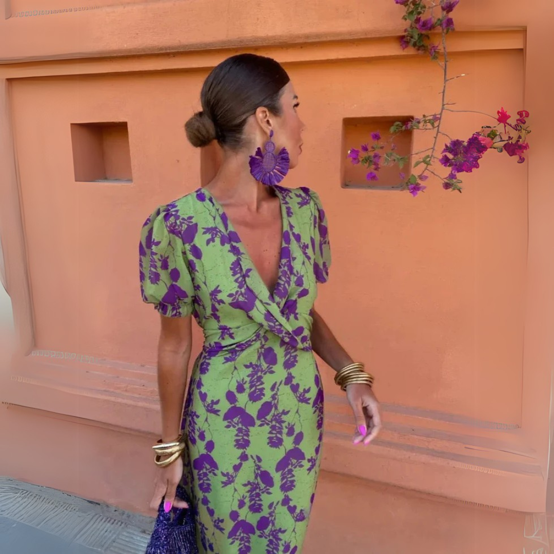 Megan | Elegant Floral Midi