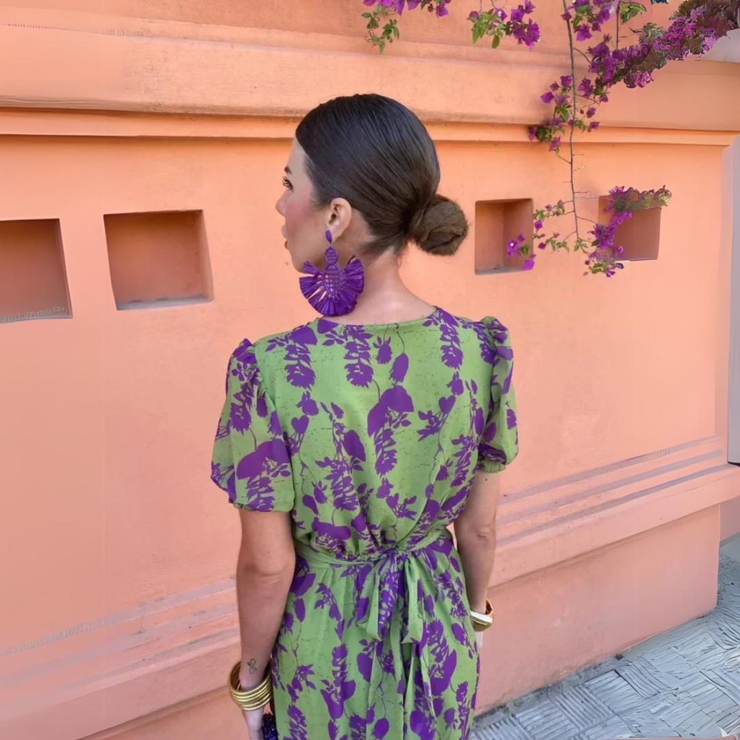 Megan | Elegant Floral Midi