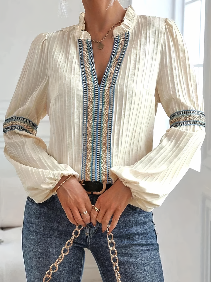 Clara | Elegant V-neck Blouse