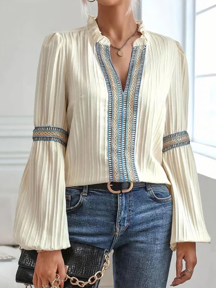 Clara | Elegant V-neck Blouse