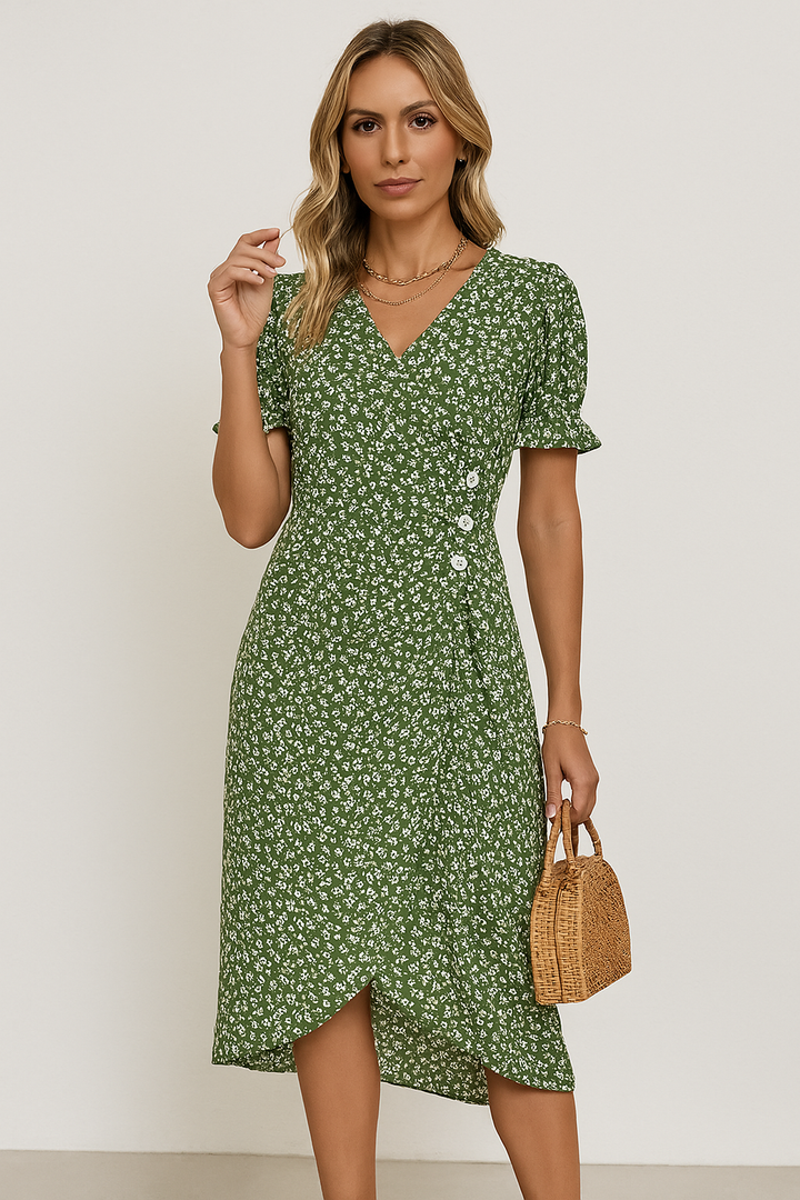 Lily | Floral Wrap Dress