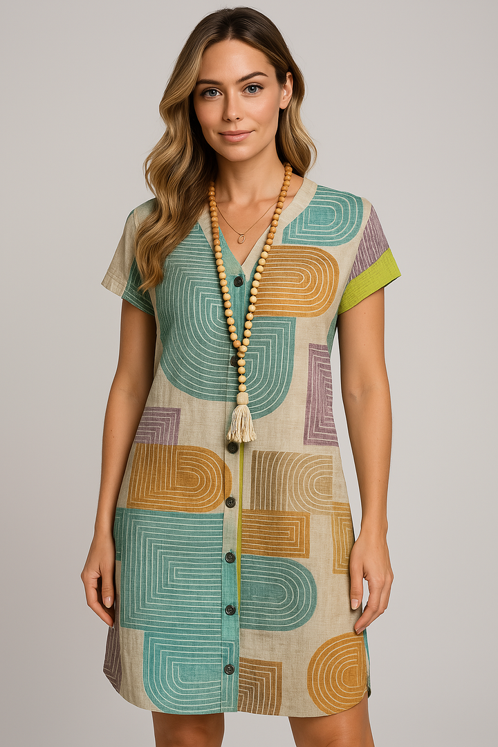 Megan | Chic Geometric Dress