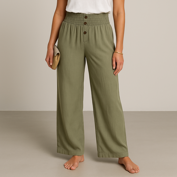 Megan | Relaxed High-Waisted Trousers