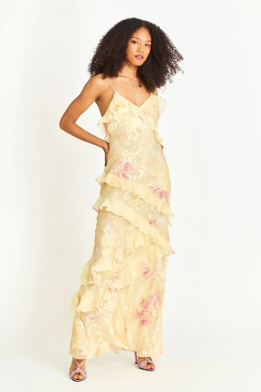 Sophie | Flowing Ruffle Gown