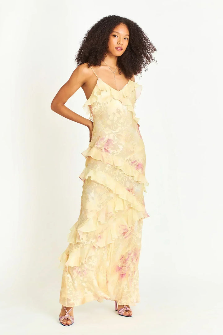 Sophie | Flowing Ruffle Gown