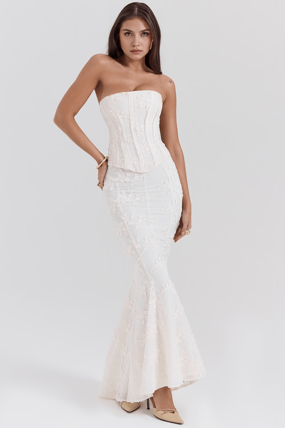 Clara | Embroidered Corset Dress
