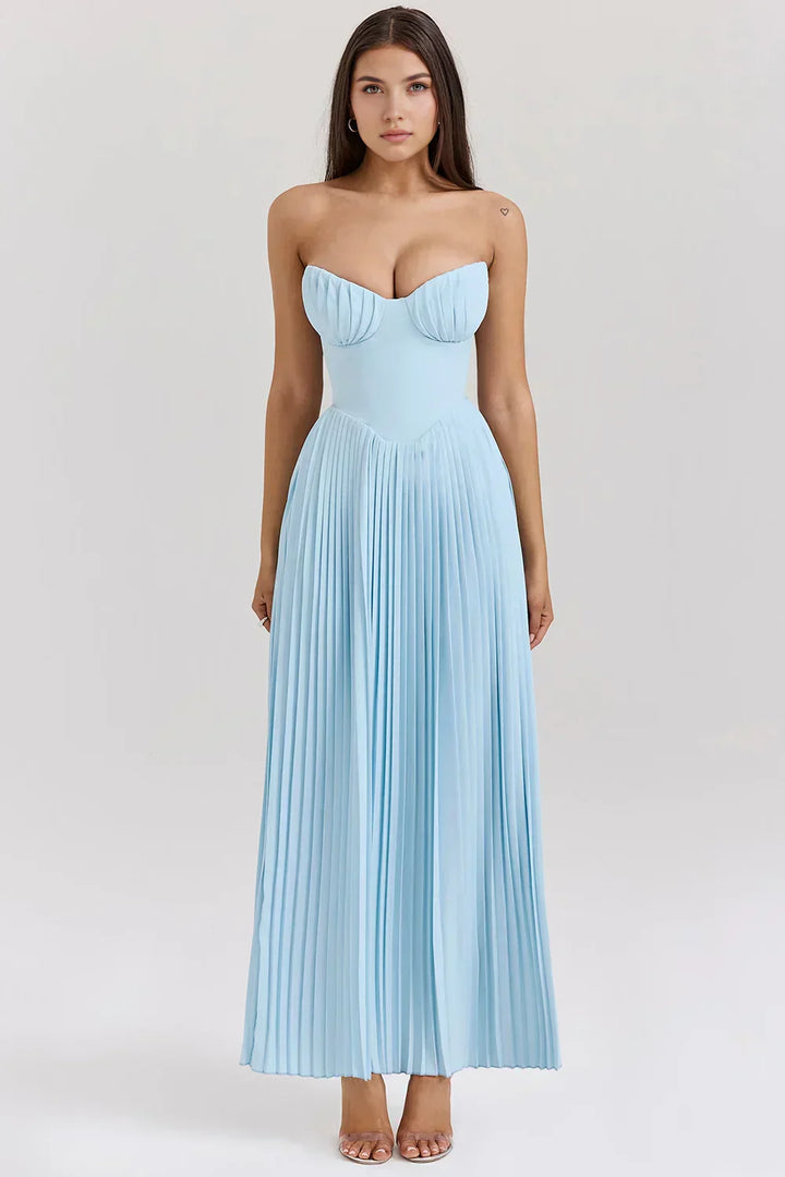 Clara | Elegant Pleated Gown