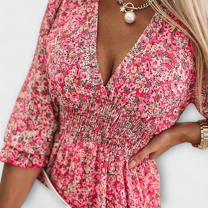 Sophie | Floral Puff Sleeve Dress