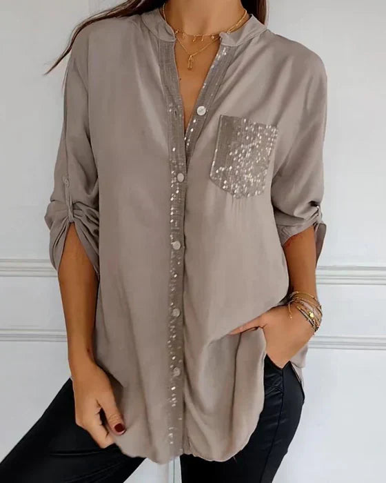 Chloe | Chic Sequin Blouse