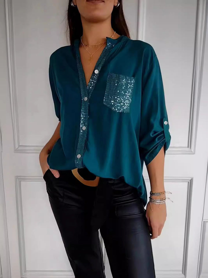 Chloe | Chic Sequin Blouse
