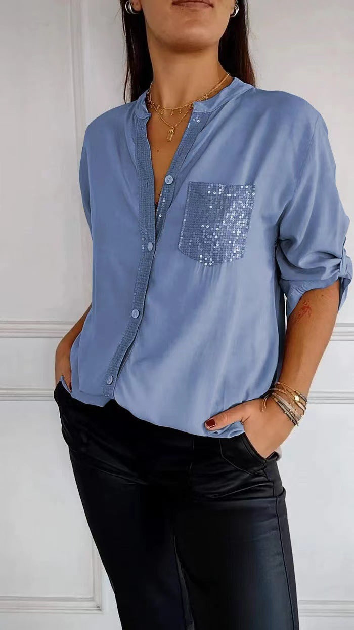Chloe | Chic Sequin Blouse