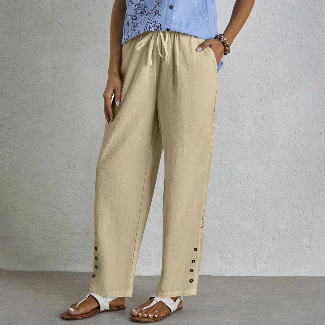 Megan | Chic Button-Up Trousers