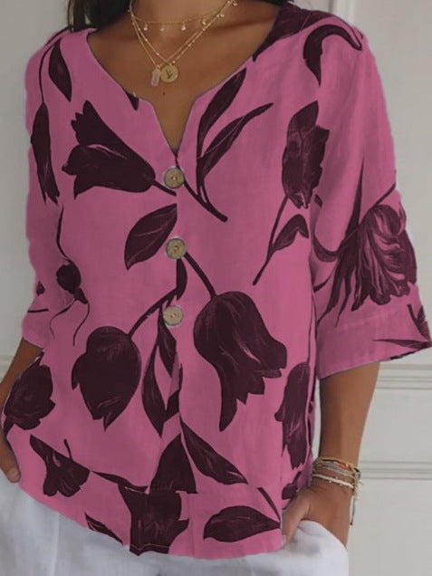 Sophie | Elegant Floral Top